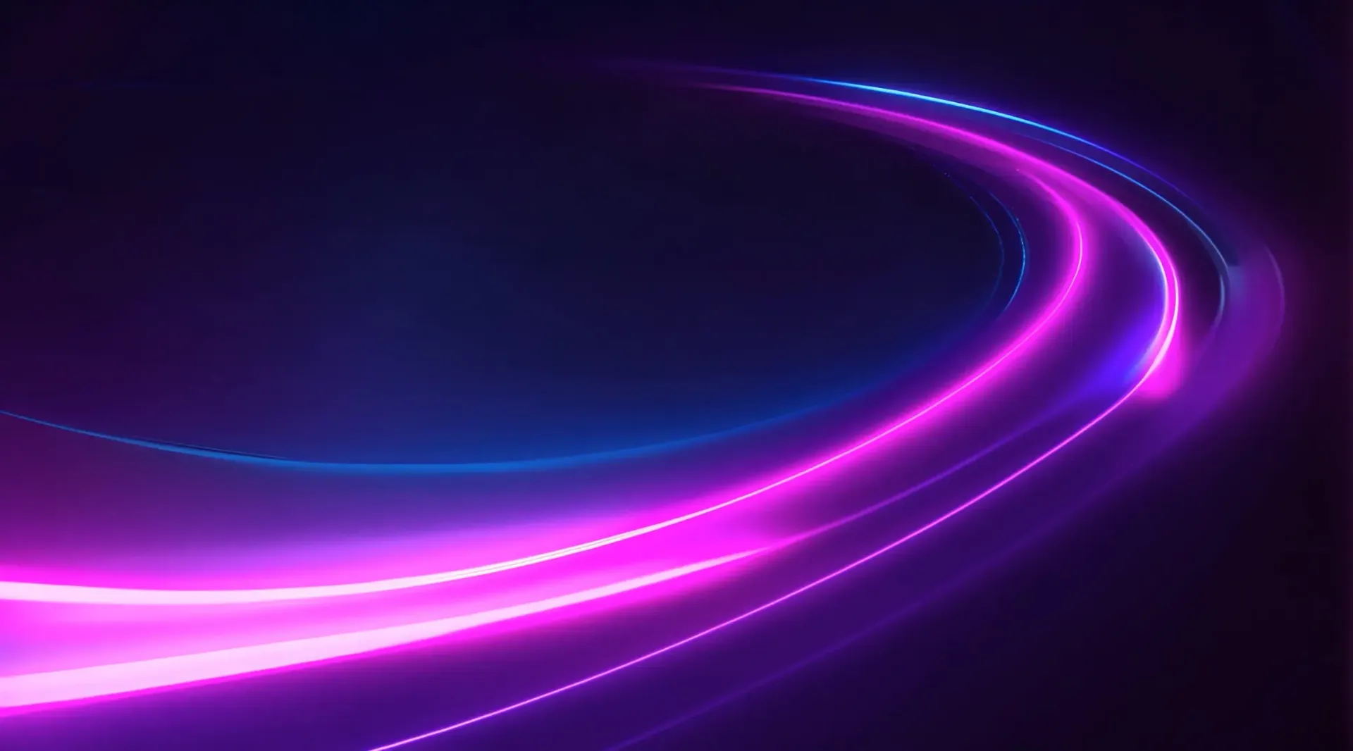 Elegant Neon Curves Serene Blue and Pink Light Trails Video